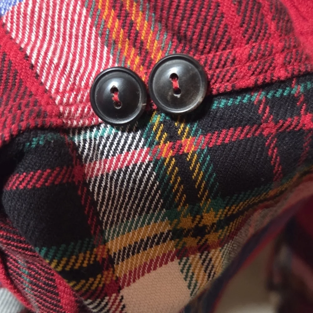 Vintage Polo Ralph Lauren Country Men's Flannel Red Tartan Plaid Size 4XL Big